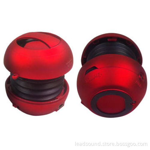 Stereo mini gift speaker with palm hamburger design and USB cable